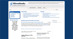 Desktop Screenshot of glovegeeks.net